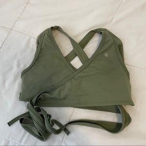 WBK sports bra green in size small